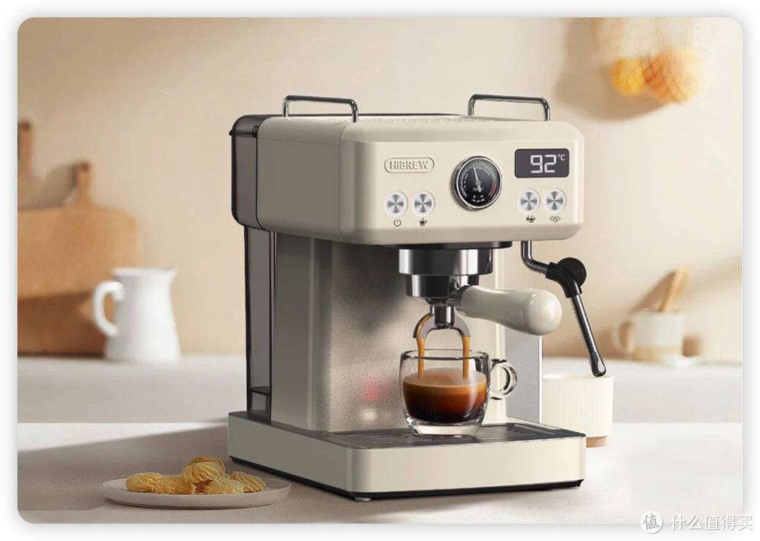 格米莱3028家用半自动咖啡机+9015磨豆机套装入手